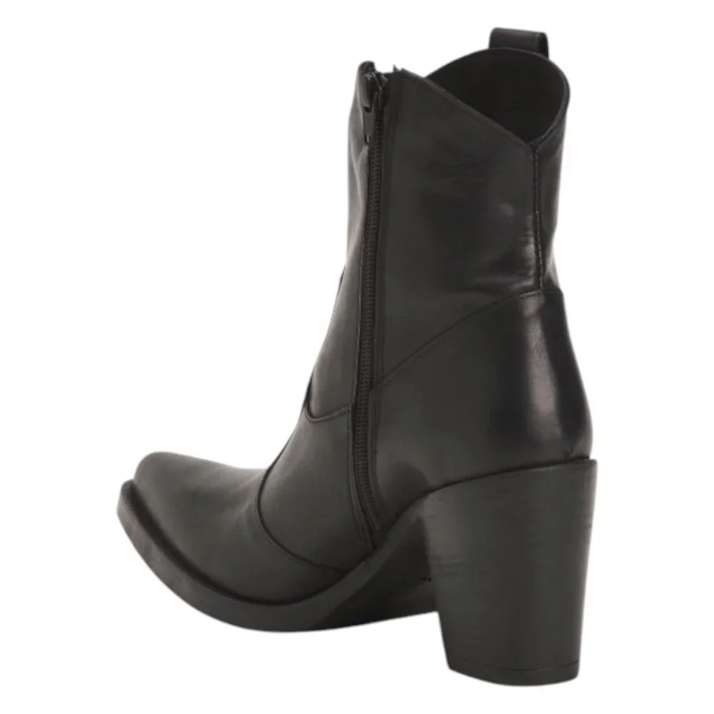 EMANUELE CRASTO Made In Italy Leather Mid Shaft Boots - Picture 2 of 3